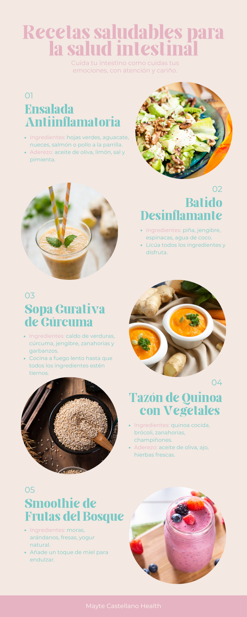 Recetas para mejorar la Inflamación Intestinal
