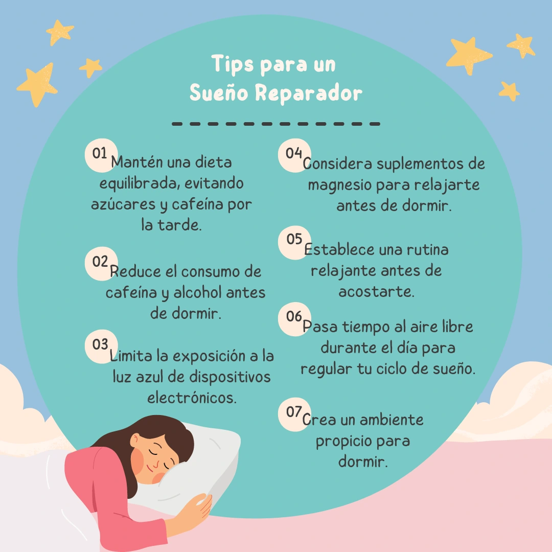 Consejos para un Sueño Reparador por Mayte Castellano Health