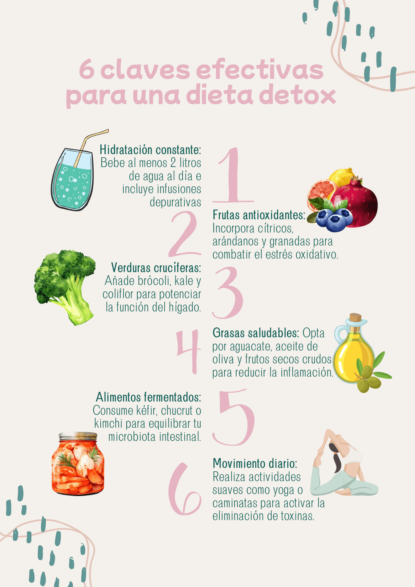 6 claves efectivas para una dieta detox