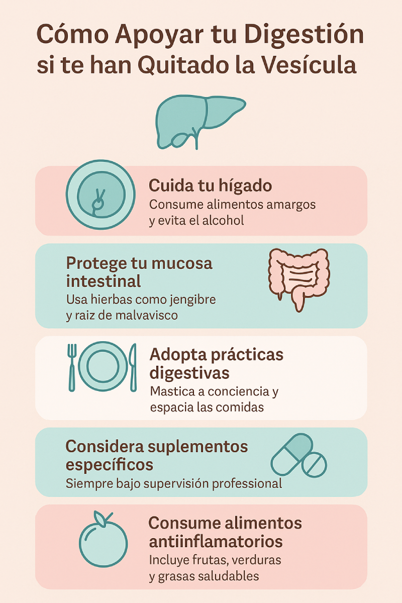 Cómo Apoyar tu Digestión si te han Quitado la Vesícula