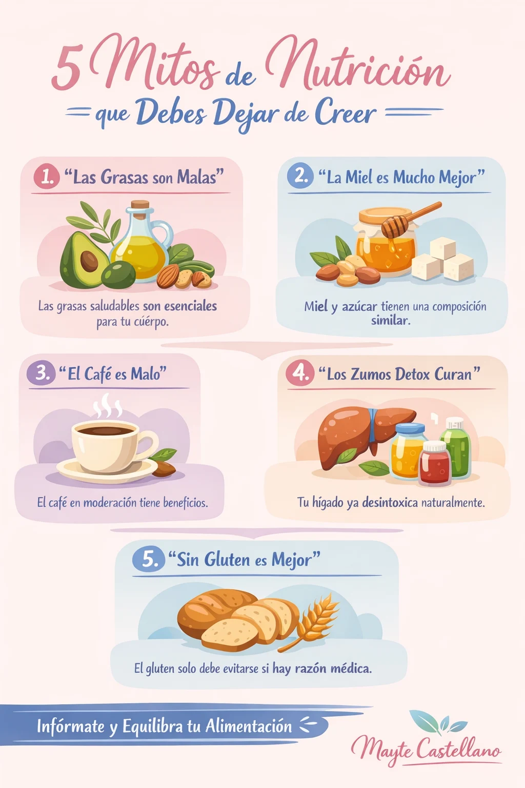 5 Mitos de Nutrición que Debes Dejar de Creer por Nutricionista integrativa en Badajoz